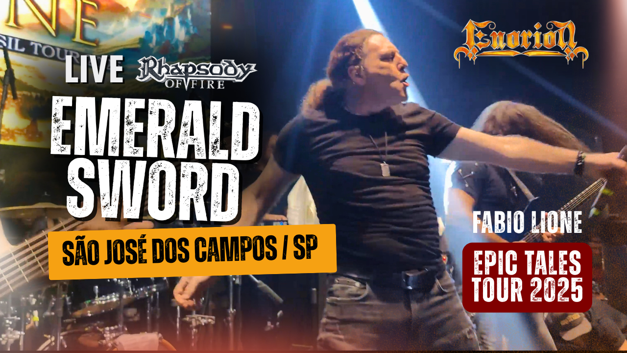 Emerald Sword (Rhapsody) – Fabio Lione & Enorion | São José dos Campos, SP | Epic Tales 2025